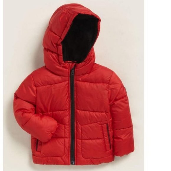 Michael Kors | Jackets & Coats | Michael Kors Boys Red Hooded Puffer Jacket  24 M | Poshmark